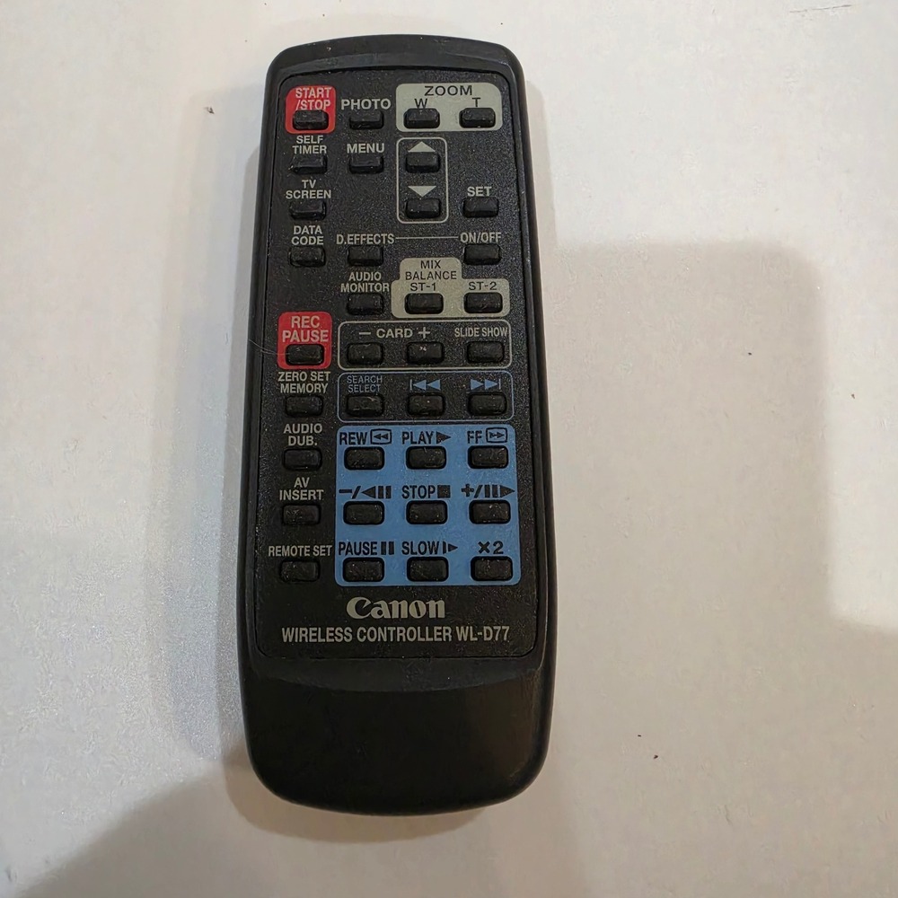 Canon Wireless Controller WL-D77 Remote Black Excellent Camcorder Accessory
